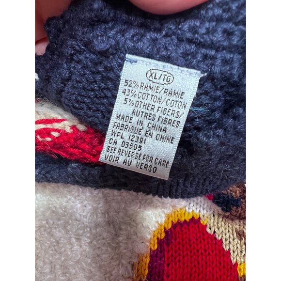 Signature by Northern Isles Hand-Knit Santa Sweater women size XL - Picture 4 of 7